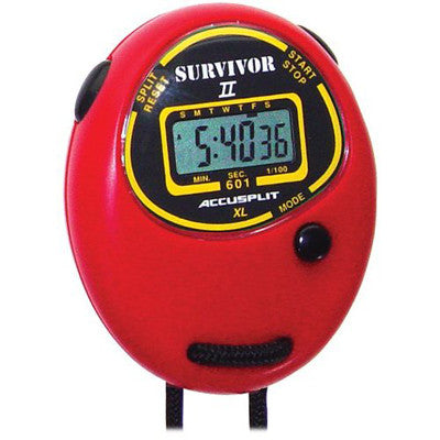 ACCUSPLIT Survivor II - S2XL Stopwatch, Cum Split, Clock