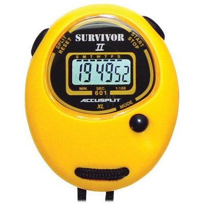 ACCUSPLIT Survivor II - S2XL Stopwatch, Cum Split, Clock